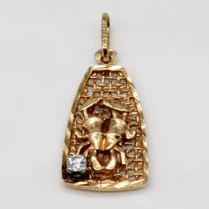10k Crab Diamond Pendant | 0.04ct |