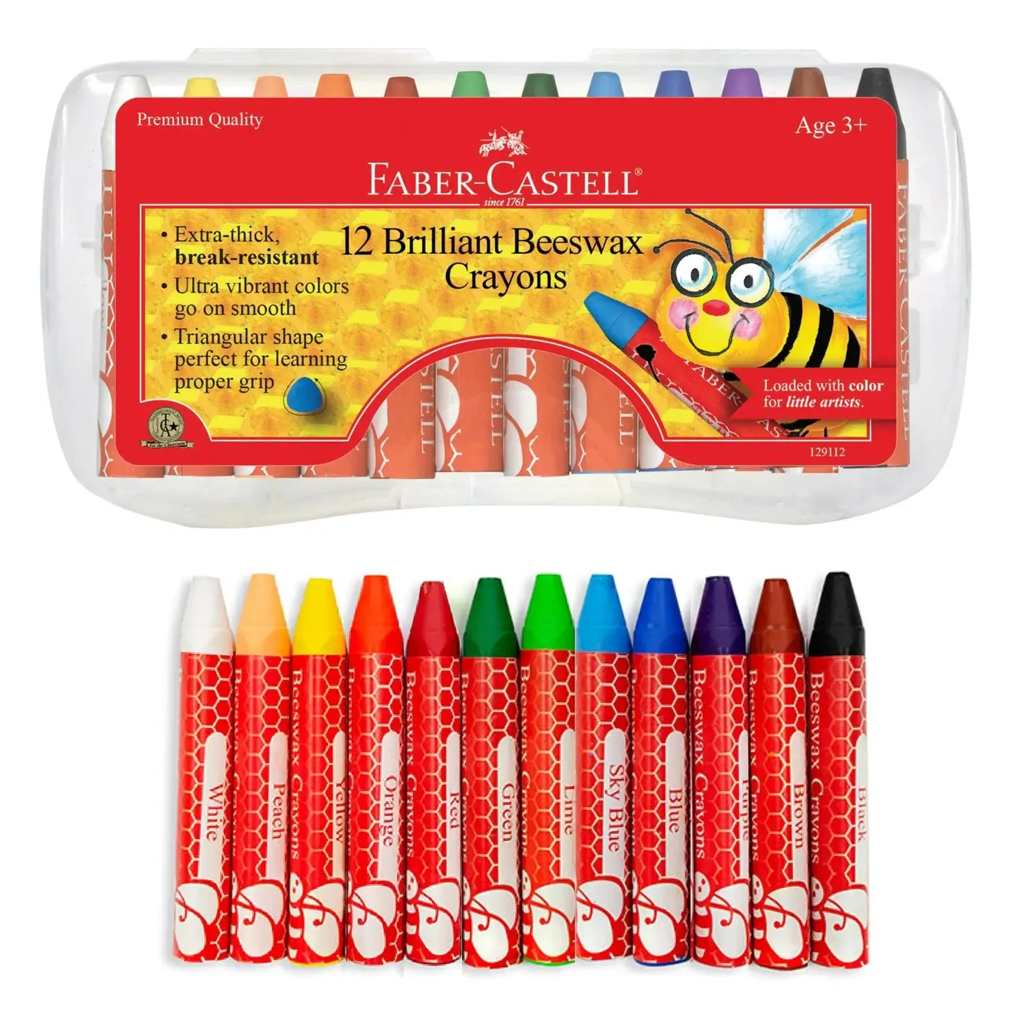 12 Brilliant Beeswax Crayons