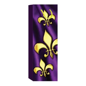 13" Fleur De Lis Gift Bag