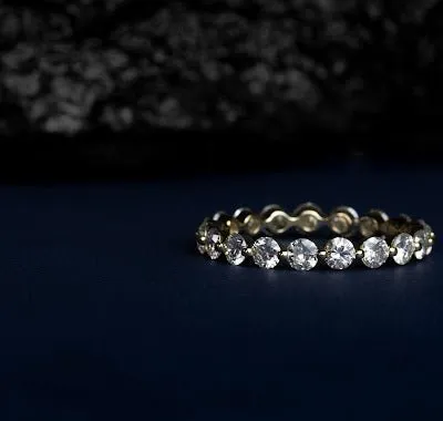 1.50ctw Single Shared Prong Diamond Eternity Band in 14 Karat Gold