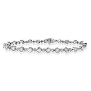 18ct White Gold & Diamond Bracelet - H1111