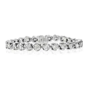 18ct White Gold & Diamond Bracelet - H1114