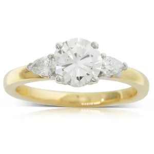 18ct Yellow & White Gold Diamond Ring