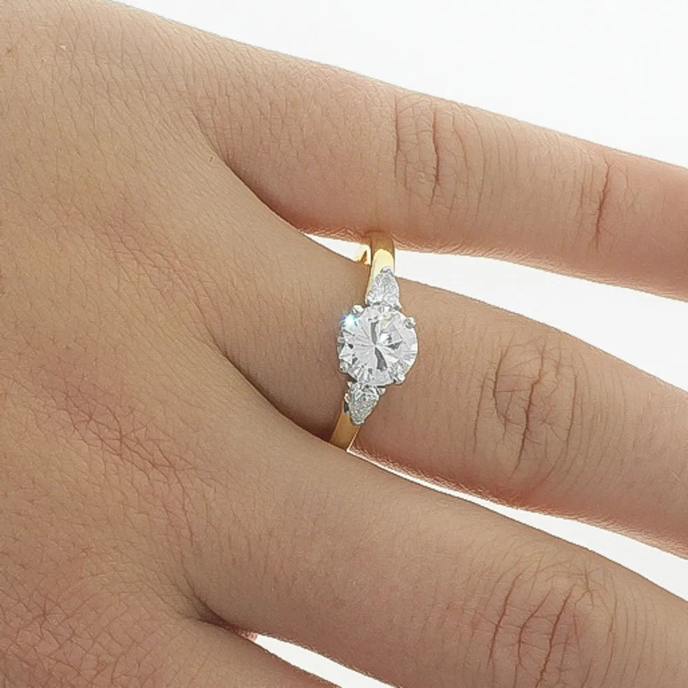 18ct Yellow & White Gold Diamond Ring