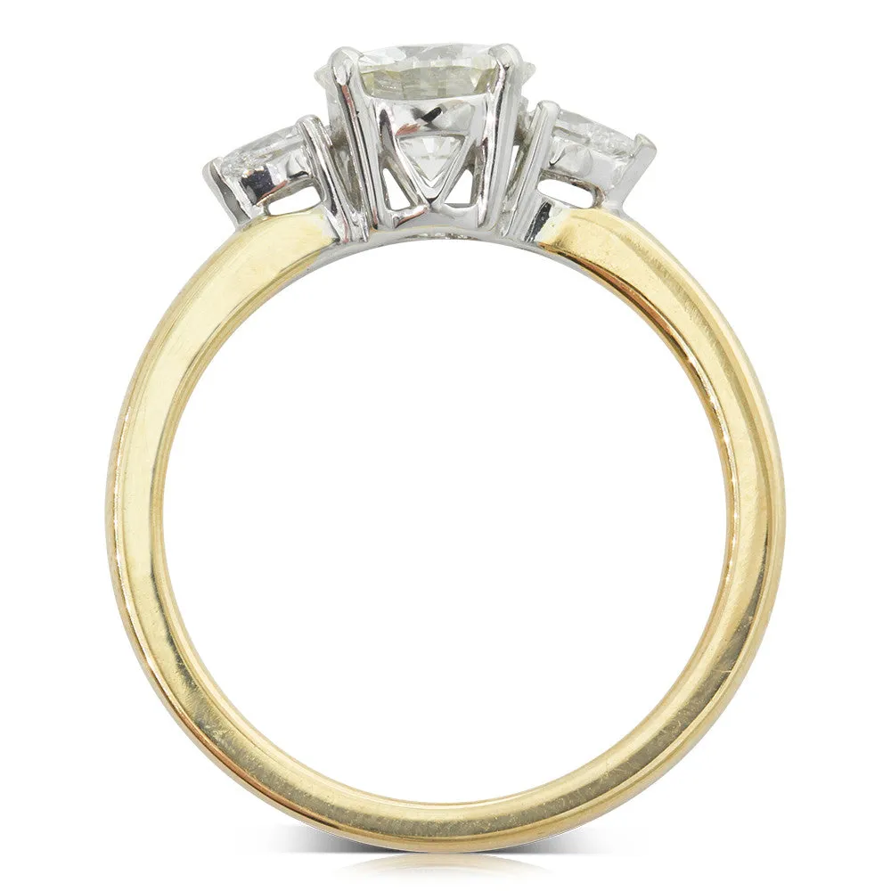 18ct Yellow & White Gold Diamond Ring
