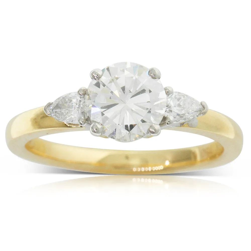 18ct Yellow & White Gold Diamond Ring