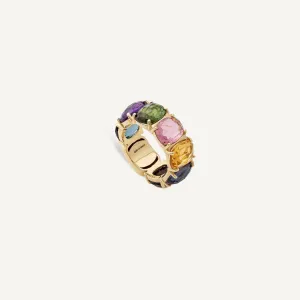 18K Yellow Gold Statement Medium Gemstone Ring