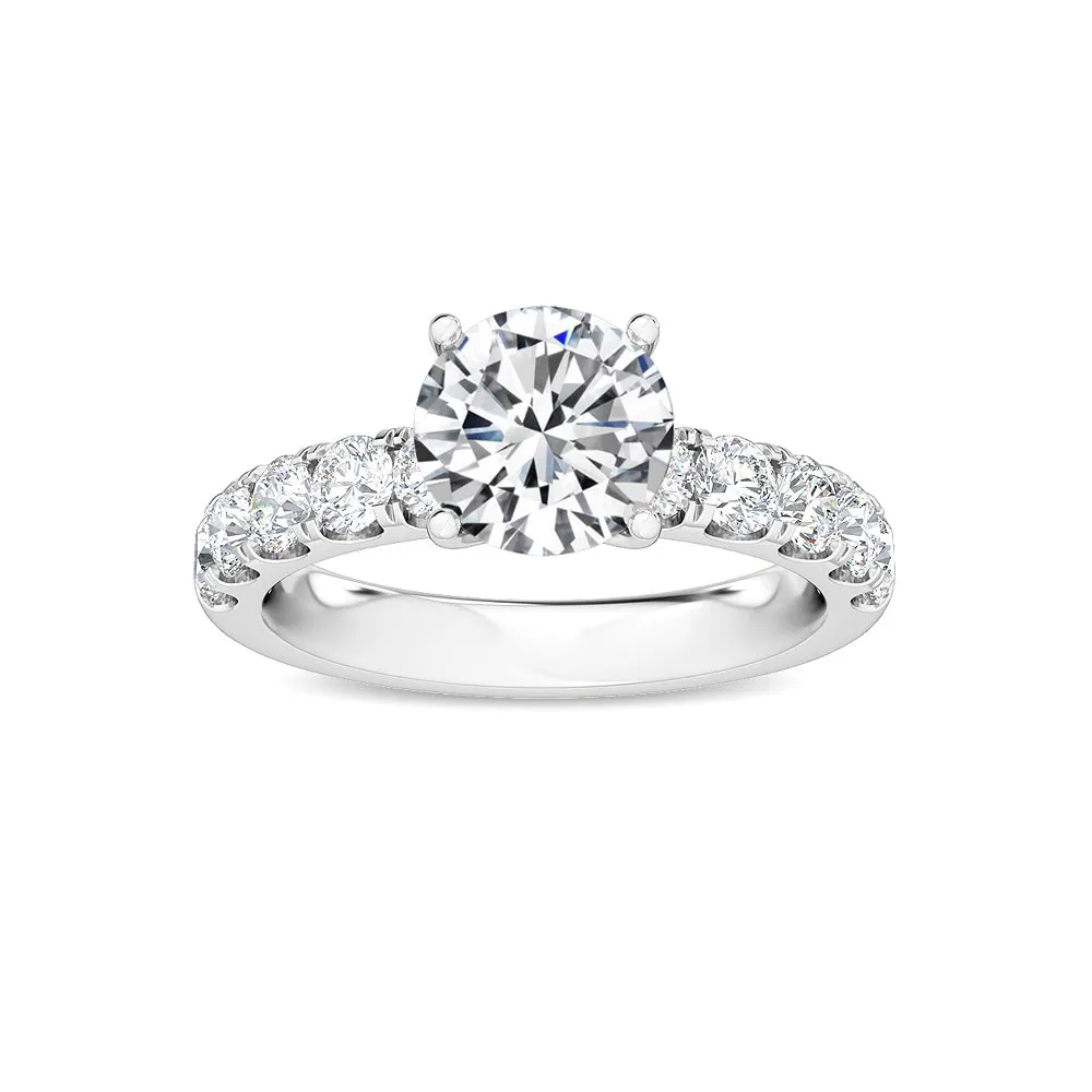 2.03cts Round Brilliant Lab-Grown Diamond 14 Karat Gold Engagement Ring
