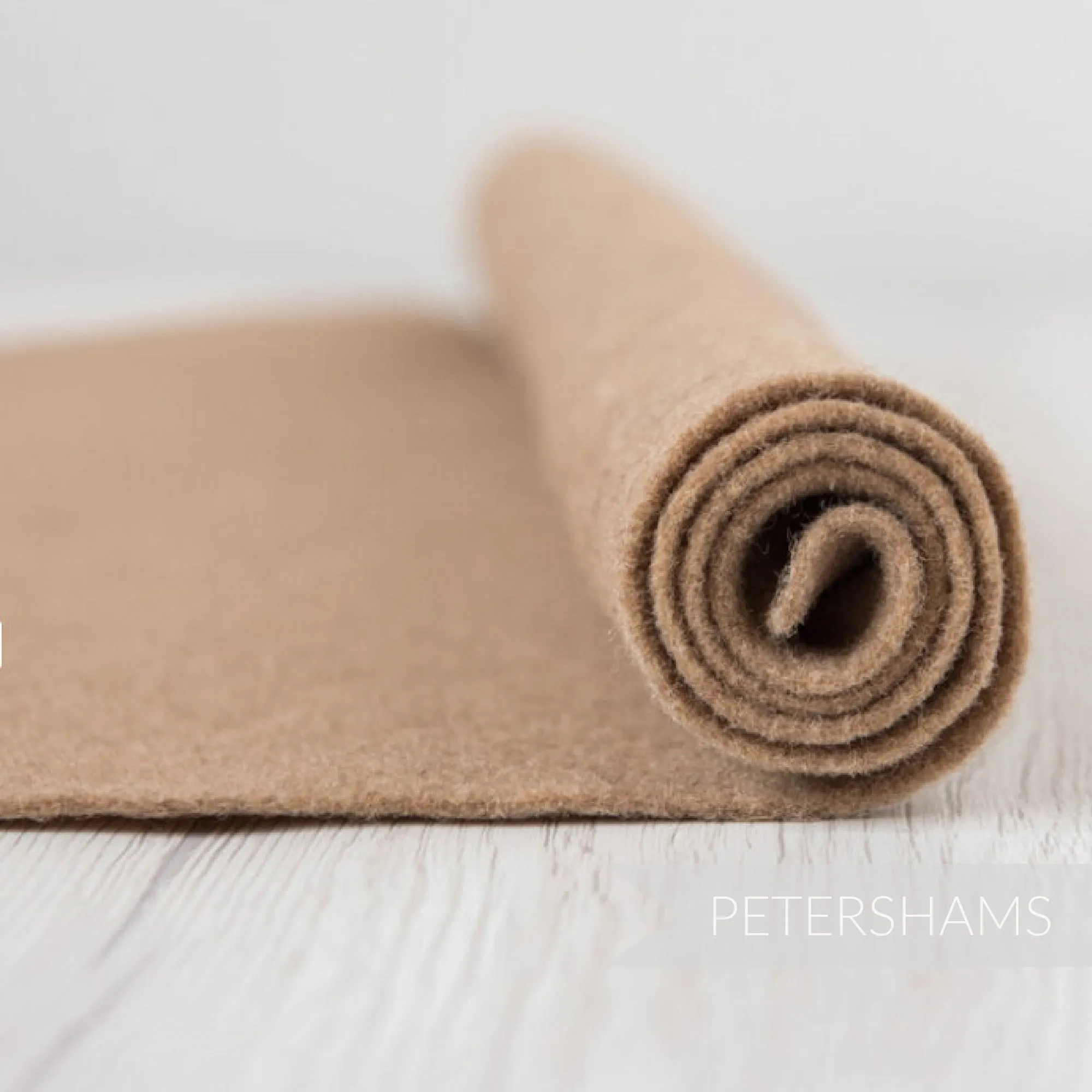 3mm Thermoformable Wool Felt Fabric - 1/2m