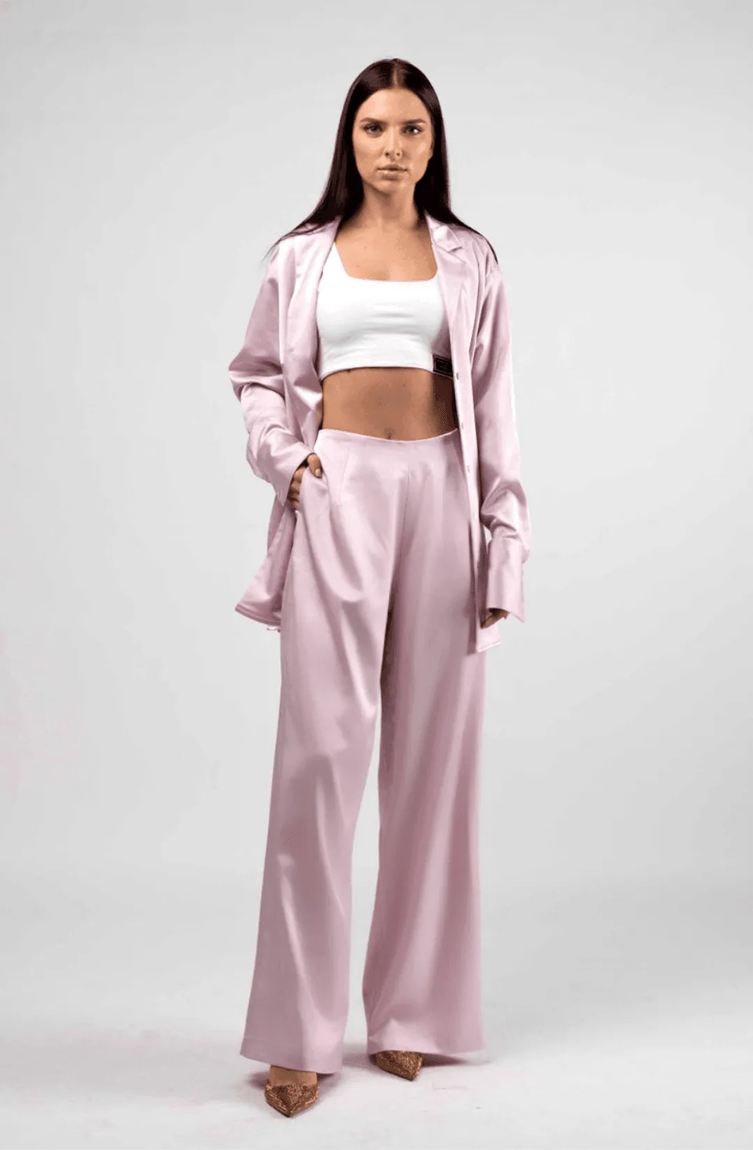 AMELIA TROUSERS - LILAC