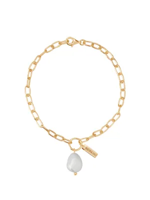 Aphrodite Goddess Pearl Drop Bracelet/ 21cm