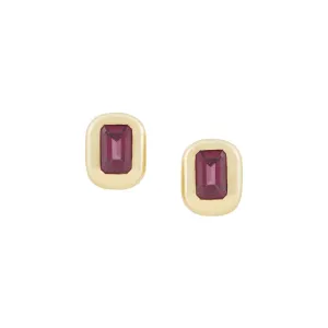 BABY BUBBLE GARNET STUDS