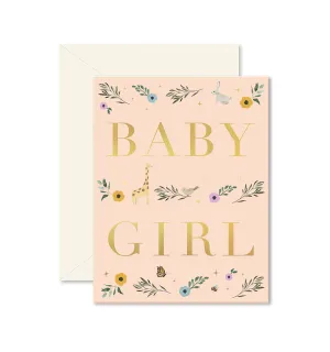 Baby Girl Storybook Greeting Card