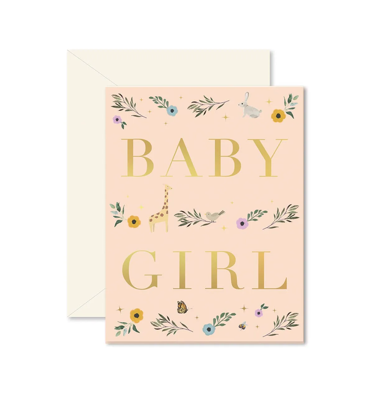 Baby Girl Storybook Greeting Card