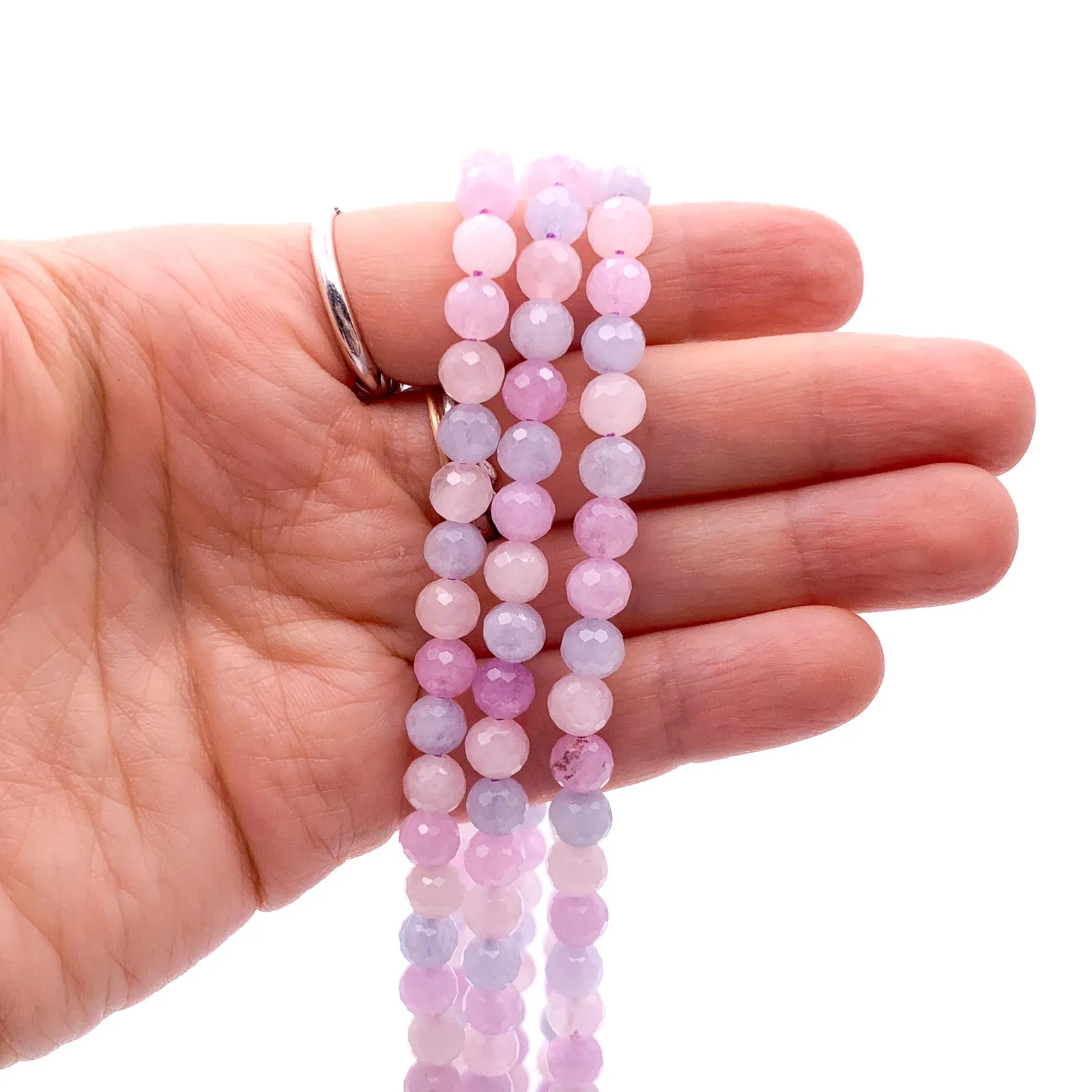 Beryl Mix 6mm Faceted Rounds Bead Strand