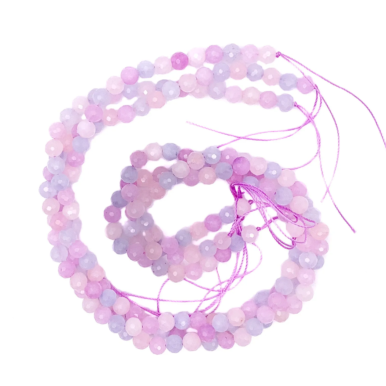 Beryl Mix 6mm Faceted Rounds Bead Strand