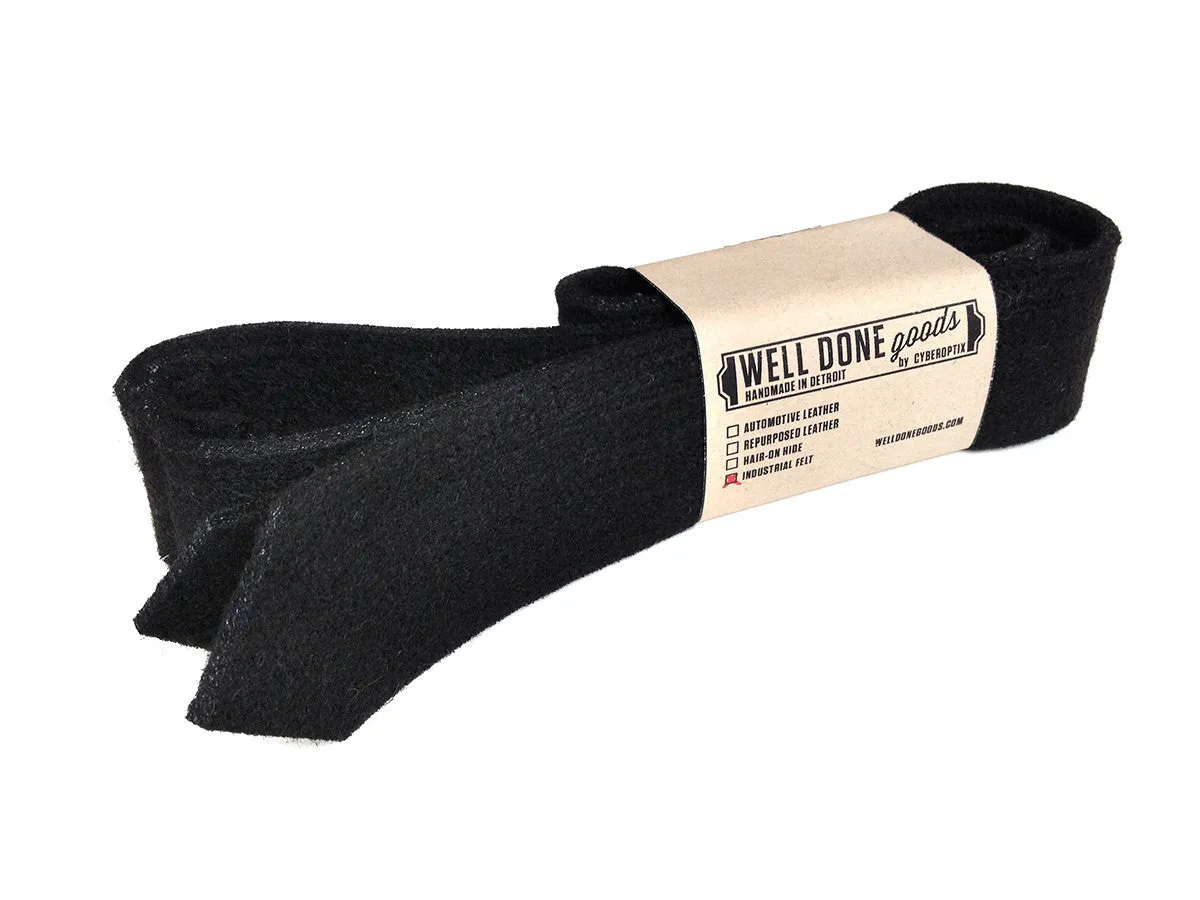 Black Industrial Felt Necktie