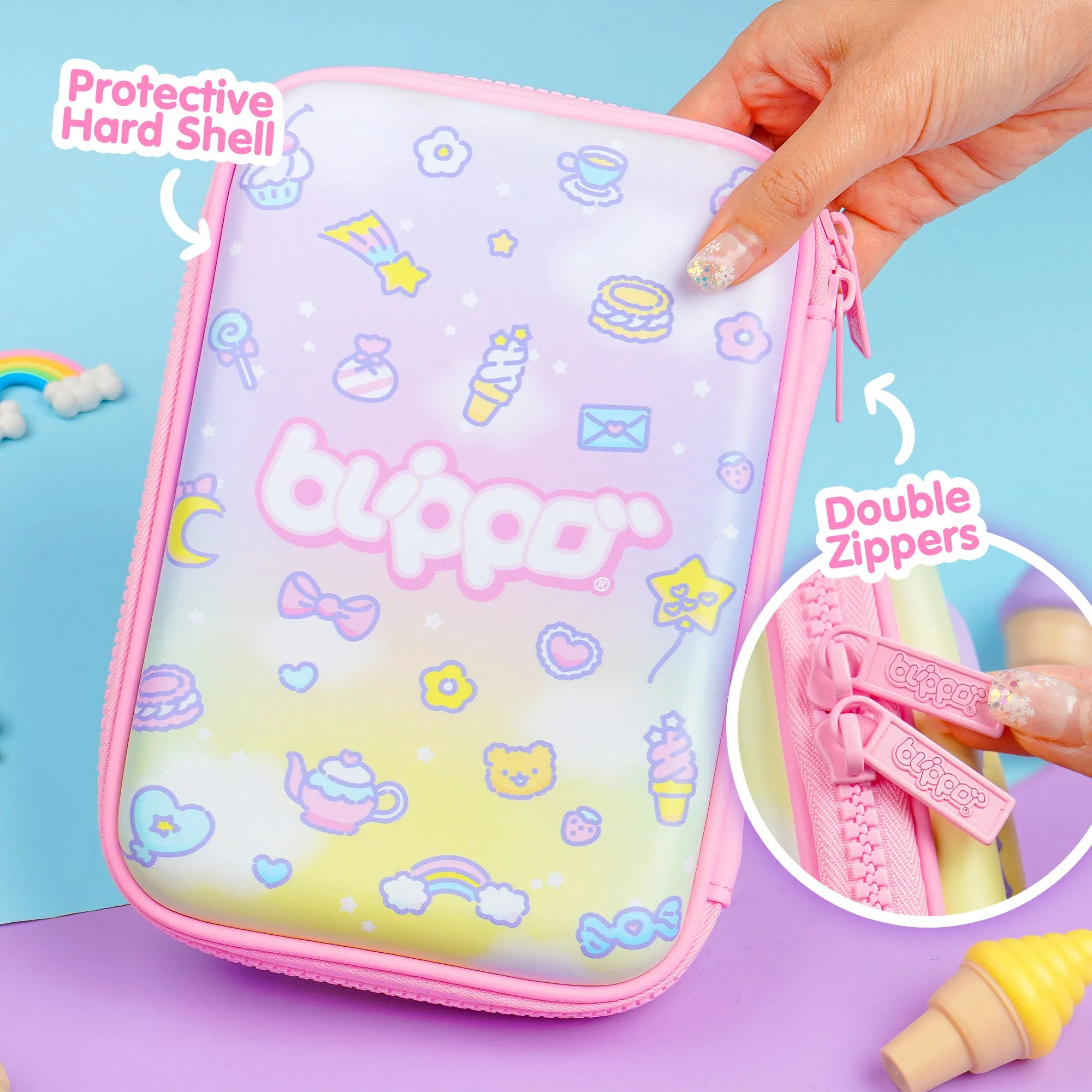 Blippo Harajuku Hardtop Pencil Case - Large