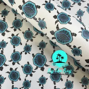 Blue & white turtle  Dot Art