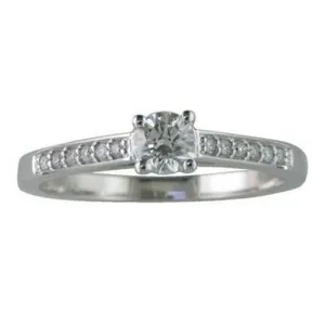 Brilliant cut solitaire .36ct