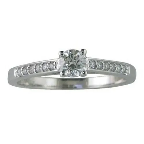 Brilliant cut solitaire .36ct