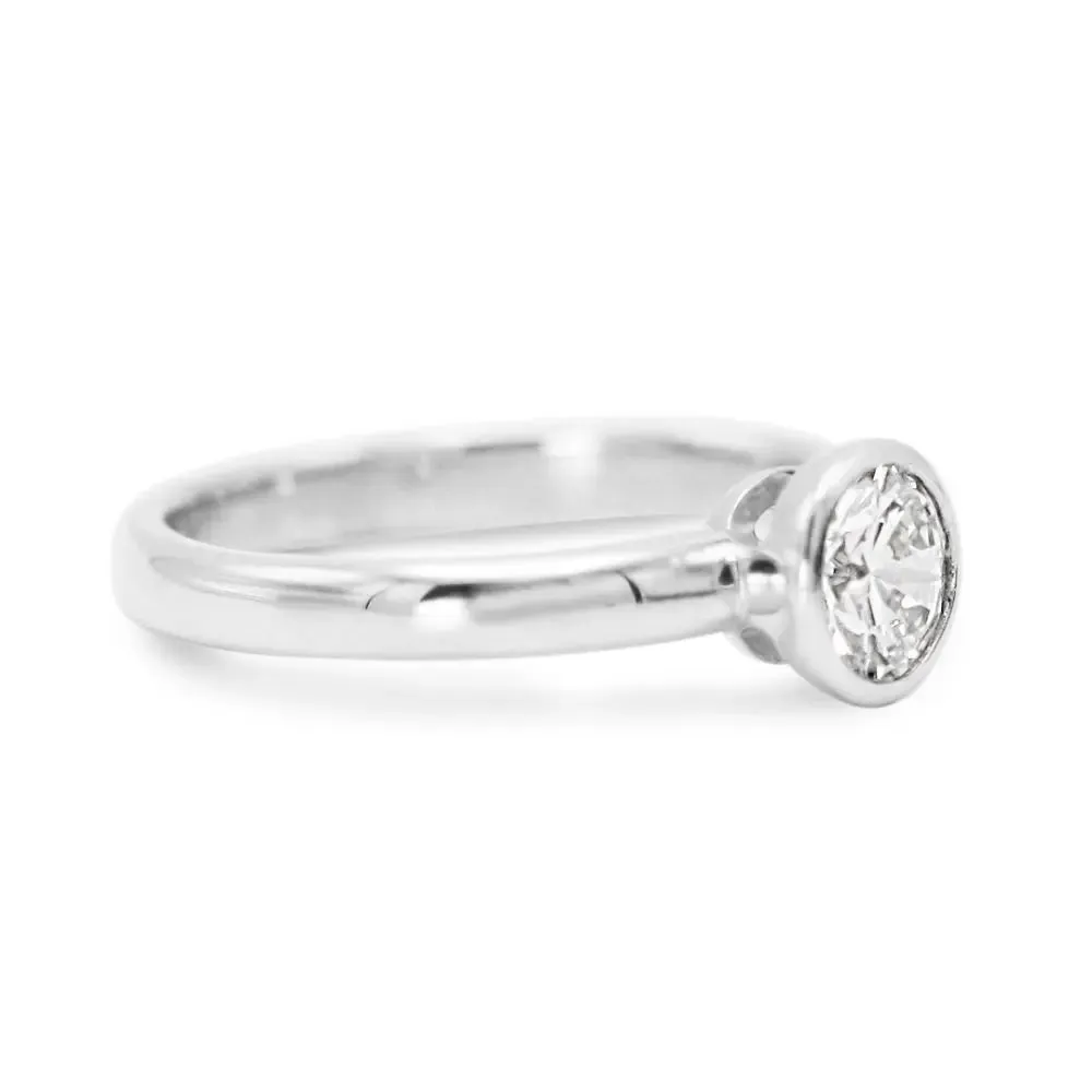 Brilliant Cut Solitaire Diamond Ring 0.57cts - Platinum