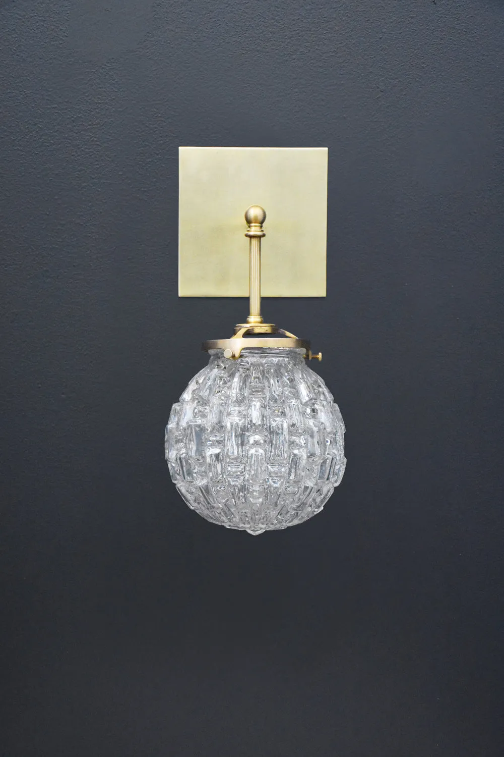 Brilliant Glass Globe Sconce