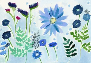 brilliant in blue | print