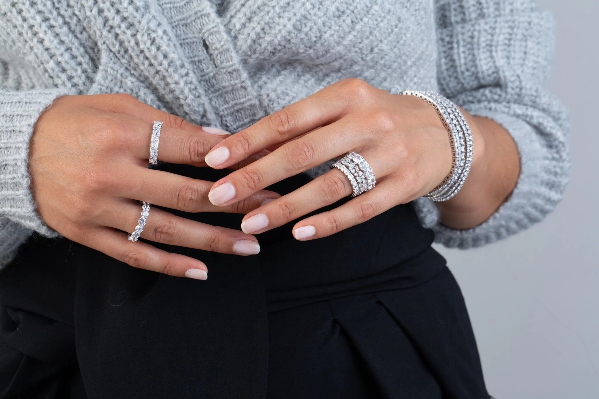 Brilliant Round Cut Eternity Band - 3 mm - Finished in 18kt Yellow Gold