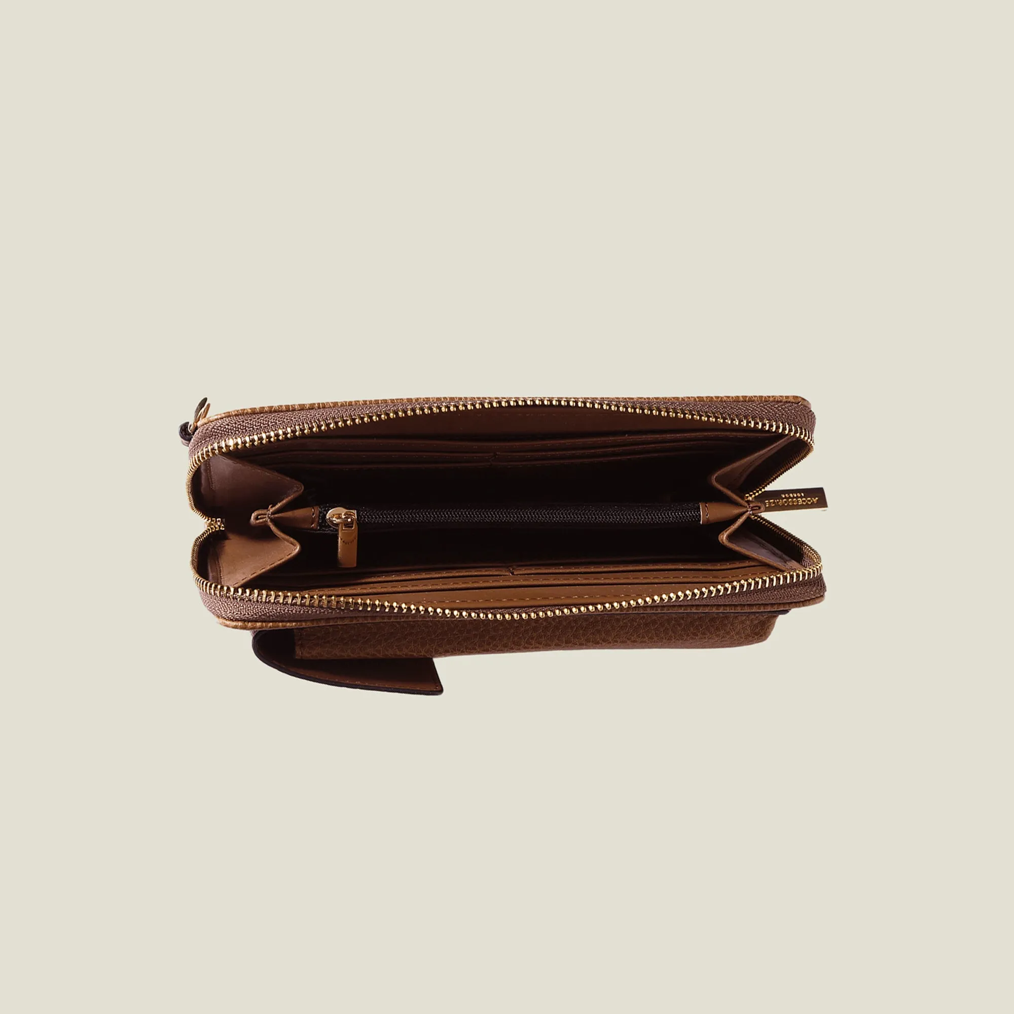 Brown Webbing Strap Phone Bag