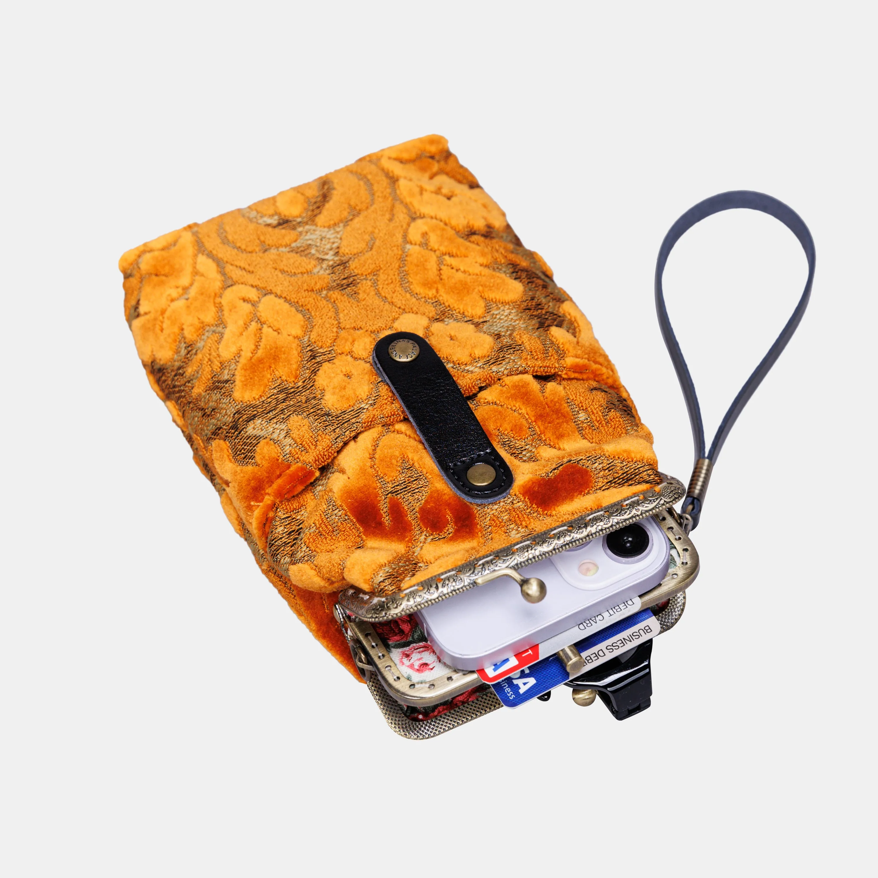 Burnout Velvet Orange Carpet Phone Case
