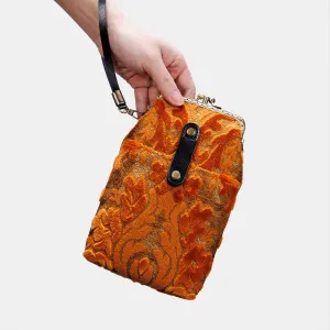 Burnout Velvet Orange Carpet Phone Case