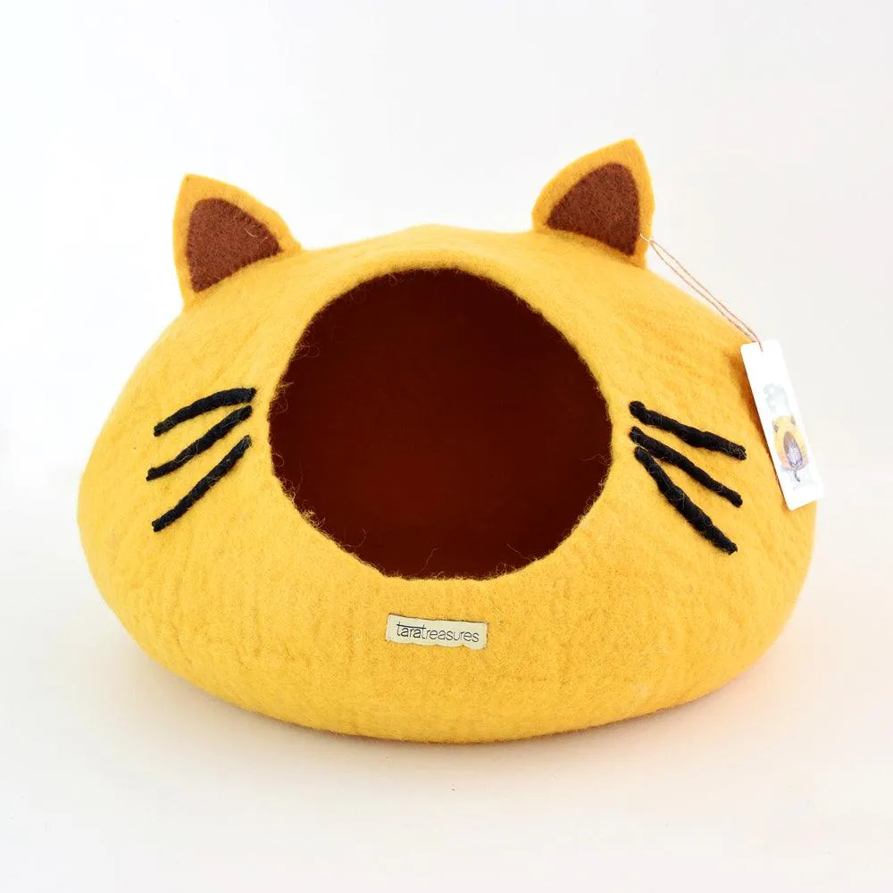 Cat Cave - Cat Head Yellow