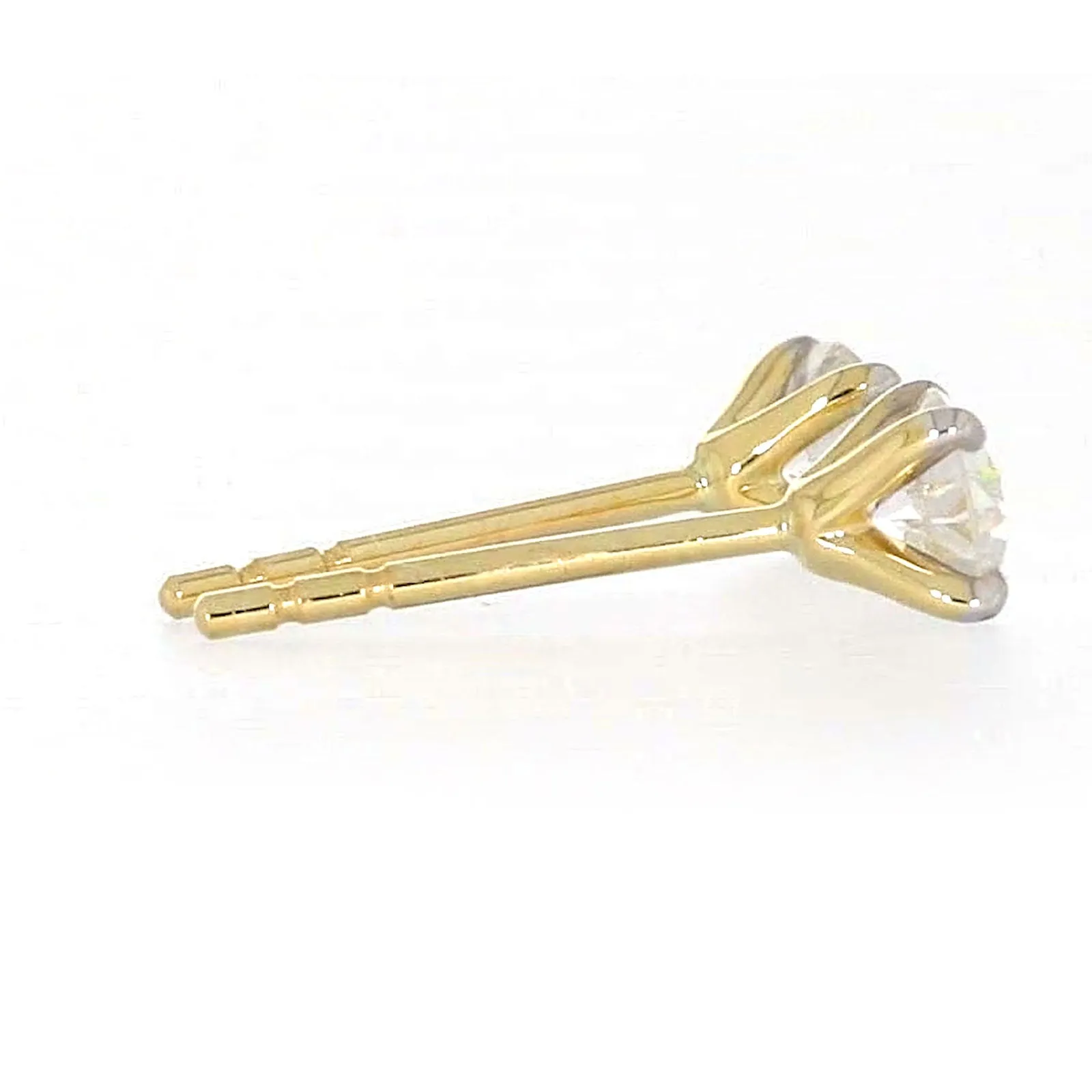 Celebration 9ct Yellow Gold Round Brilliant Cut 1/2 CARAT tw of Lab Grown Diamonds Stud Earrings