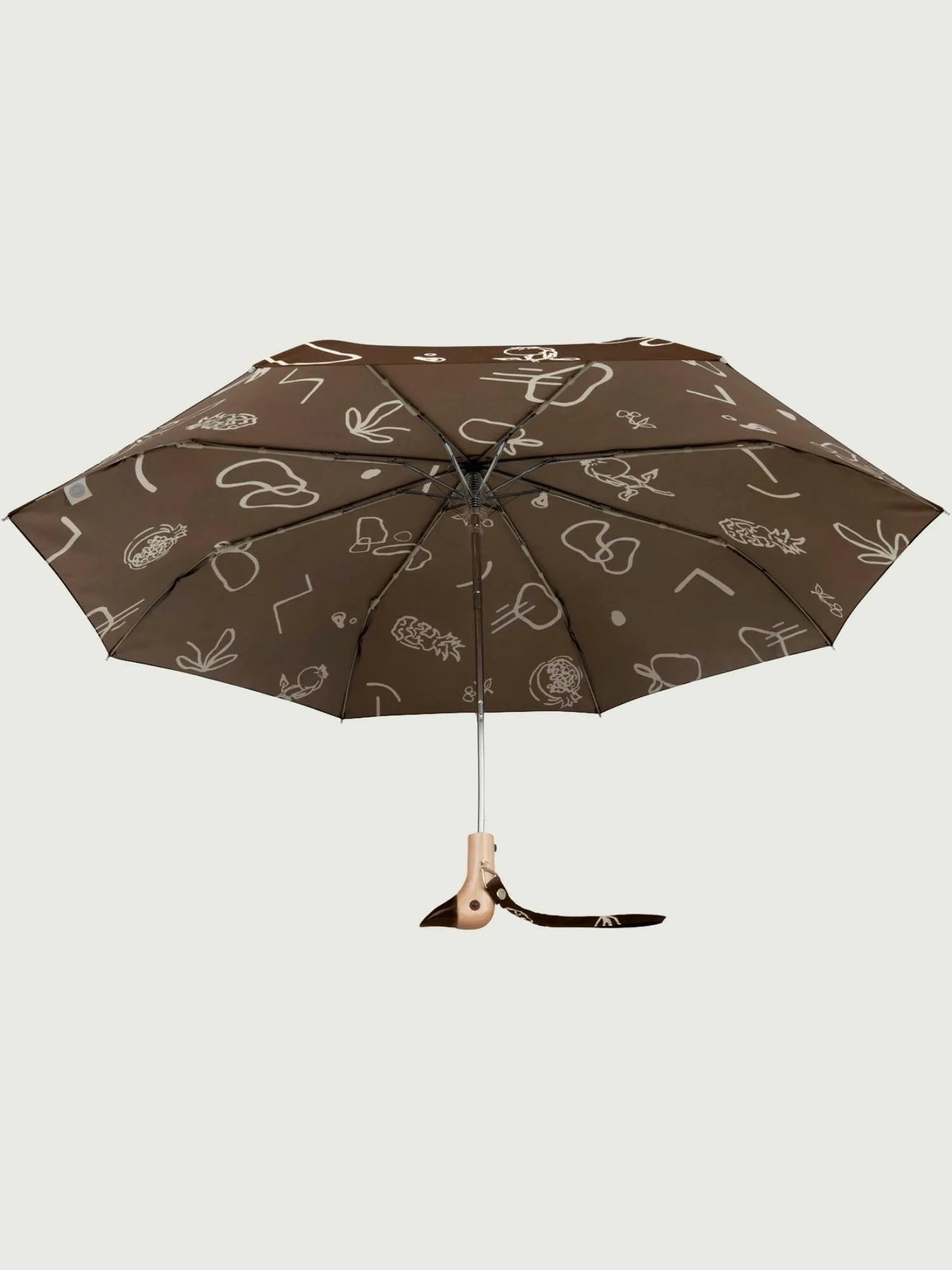 Chocolate Fruits & Shape Eco-Friendly Compact Duck Umbrella