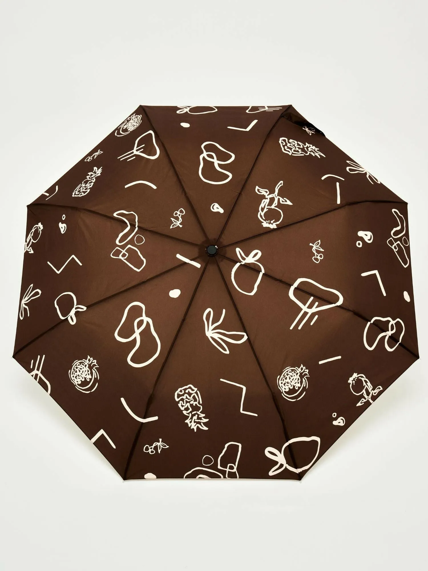 Chocolate Fruits & Shape Eco-Friendly Compact Duck Umbrella