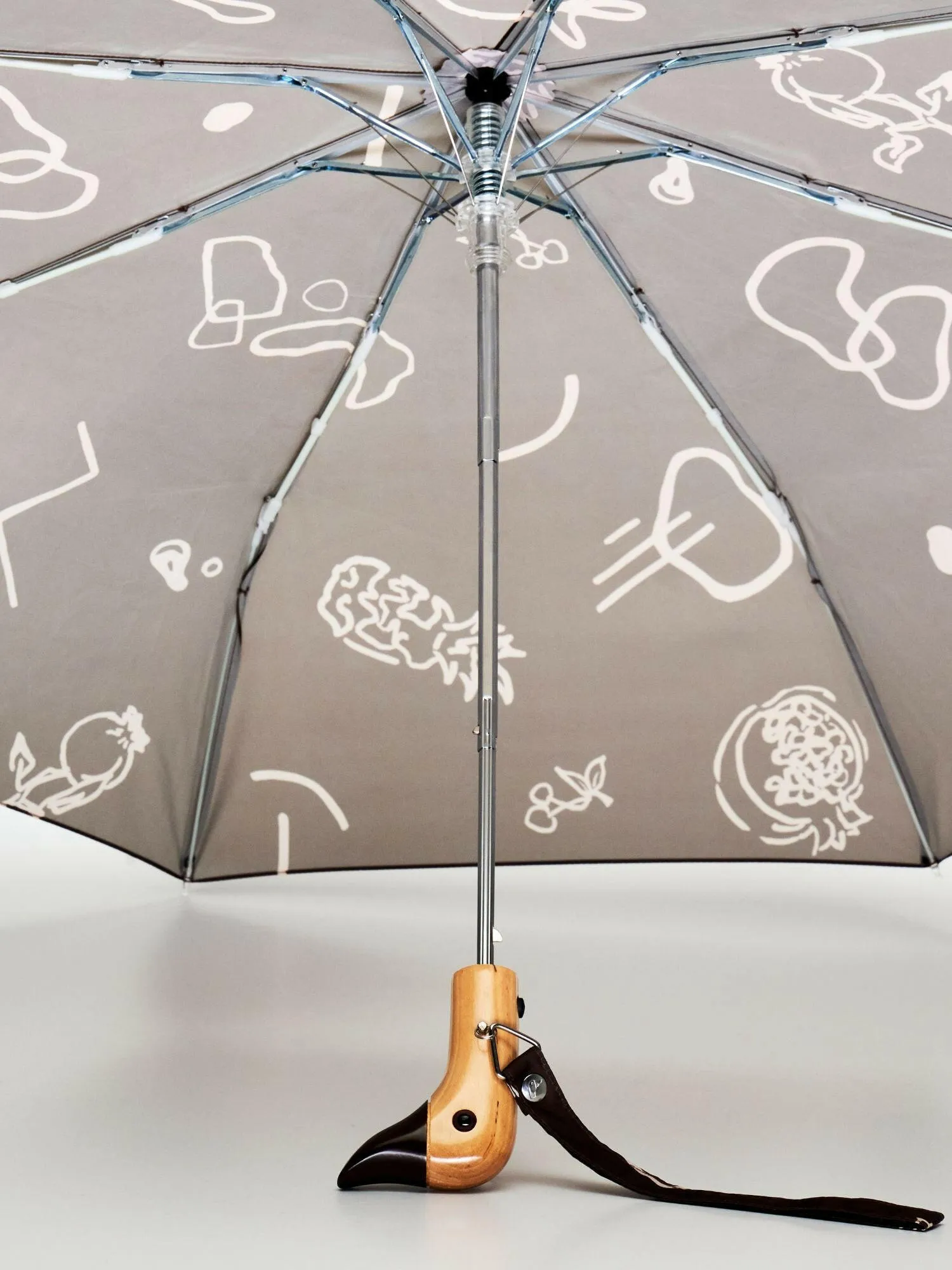 Chocolate Fruits & Shape Eco-Friendly Compact Duck Umbrella