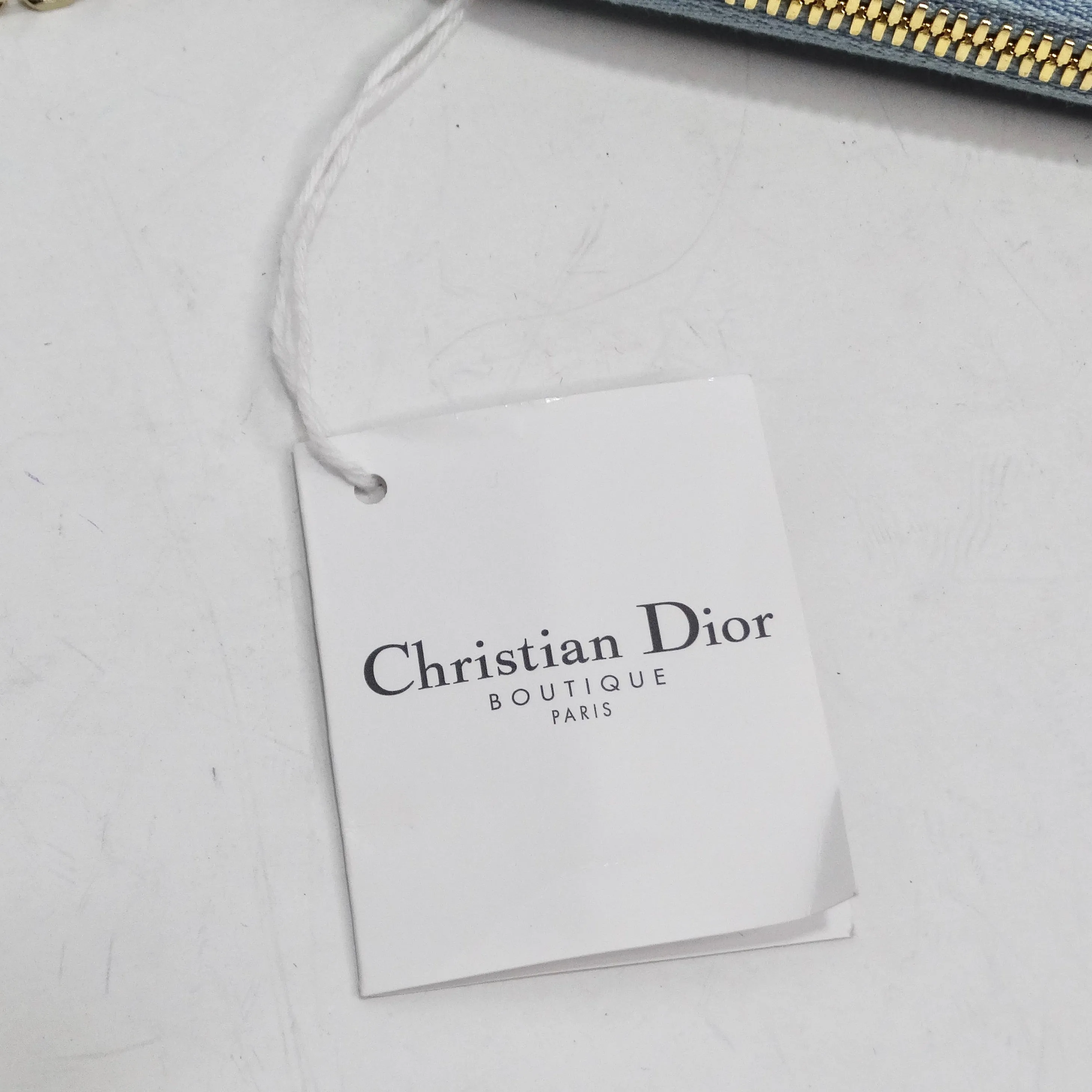 Christian Dior Patent Cannage Lady Dior Phone Holder in Bracing Blue