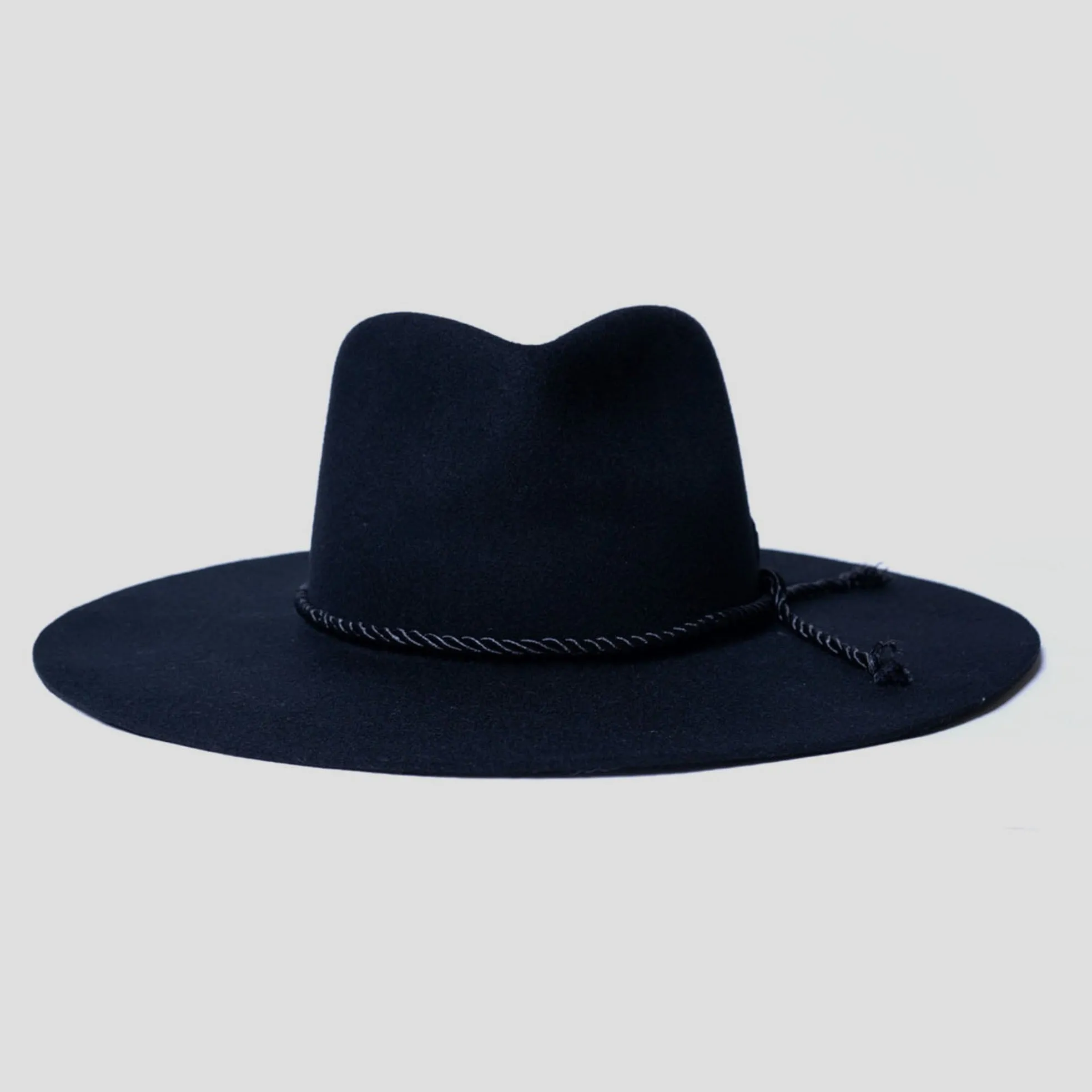 Classic Men's Felt Fedora Hat-Black