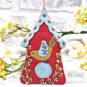 Corrine Lapierre ~ Folk Birdhouse Felt Embroidery Kit