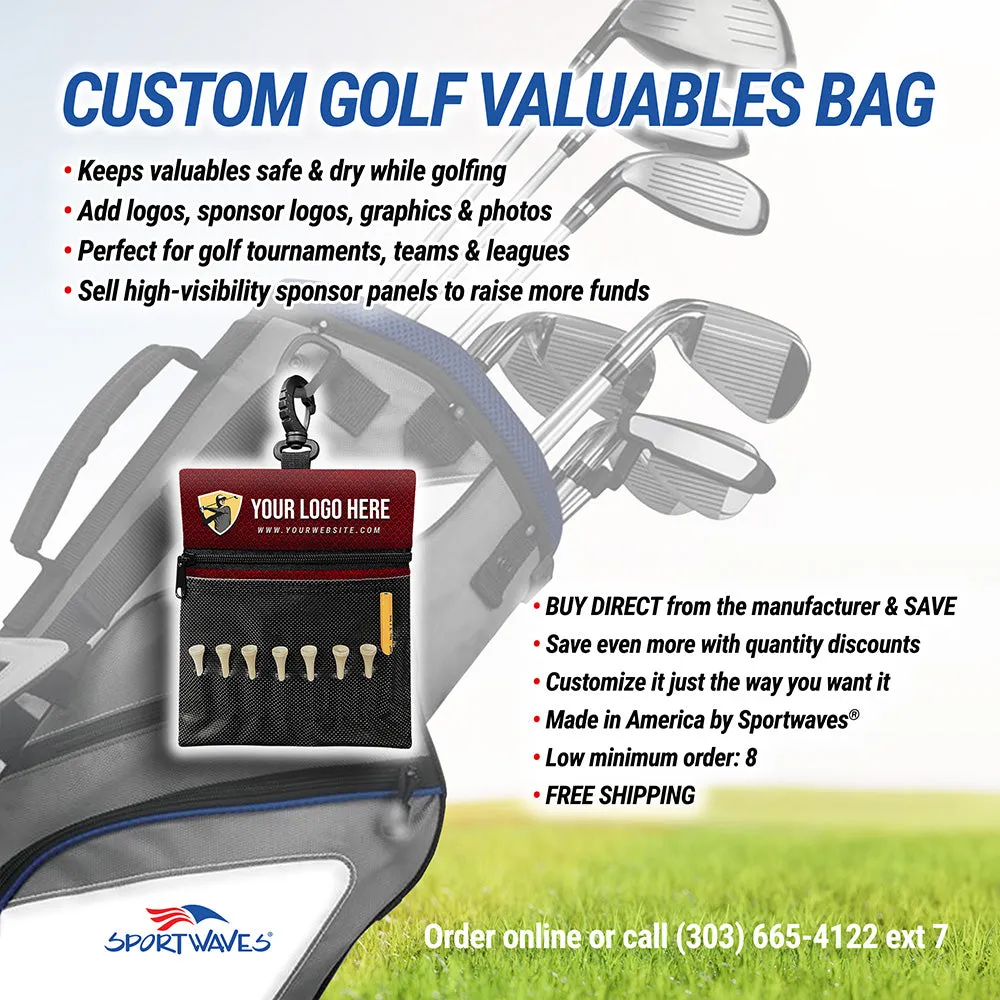Custom Golf Valuables Bag