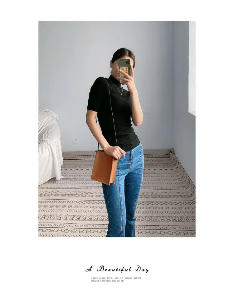 Cute Leather Phone Purse Women Side Bag Box Phone Crossbody Purse For Women