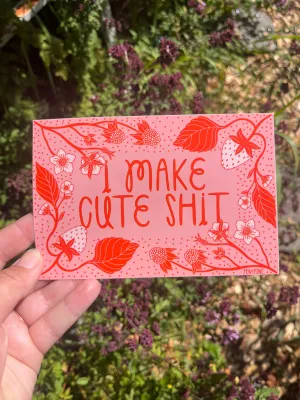 Cute Shit Sticker