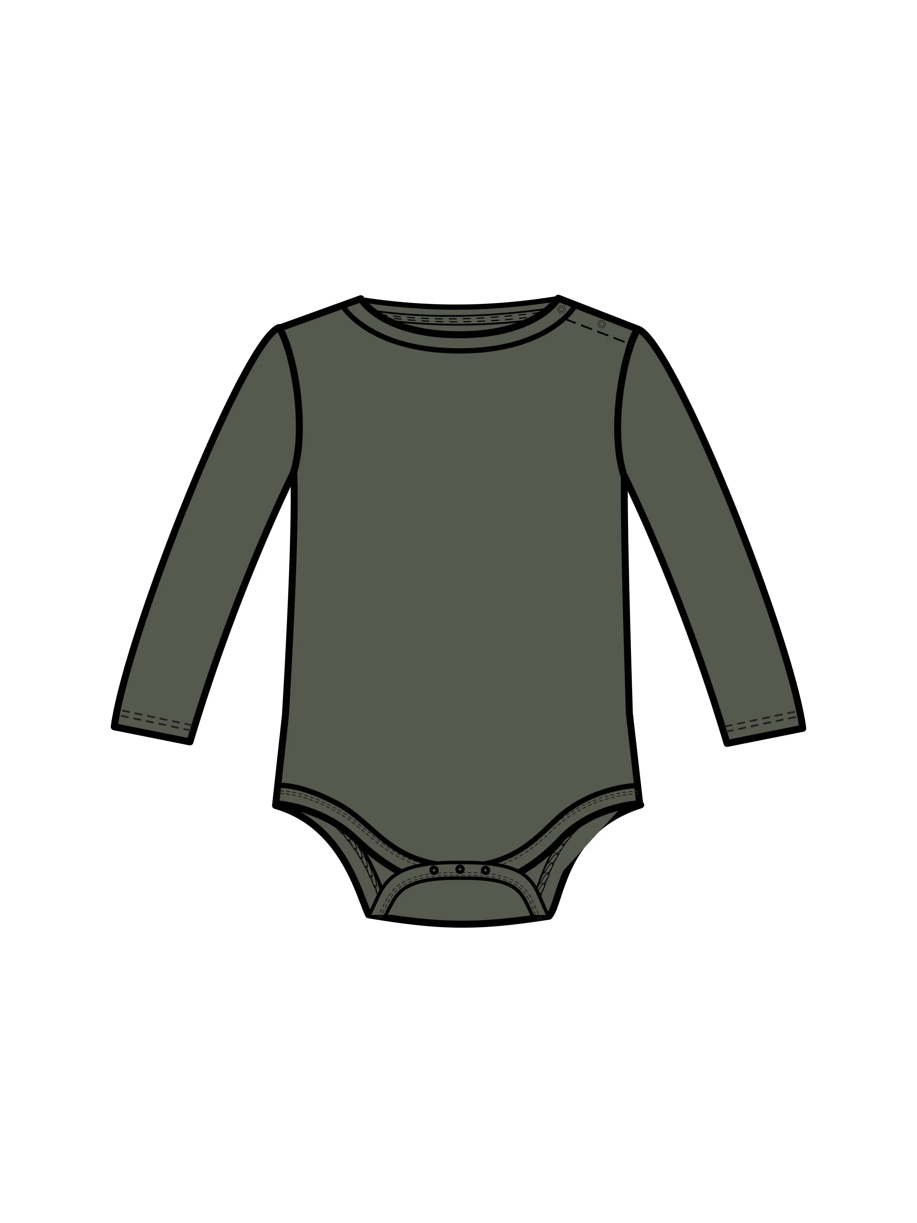 Cypress Ribbed Long Sleeve Bodysuit
