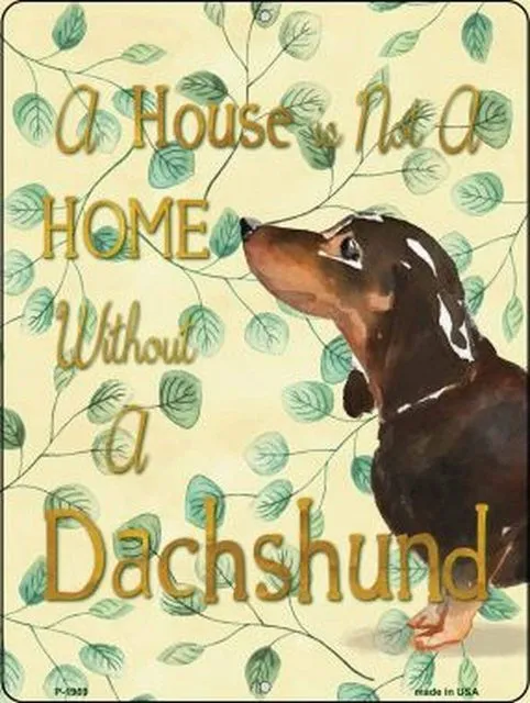 Dachshund Retro Vintage Tin Sign