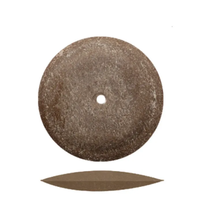 Dedeco® Classic Rubber Brown Knife Edge Wheels 7/8"