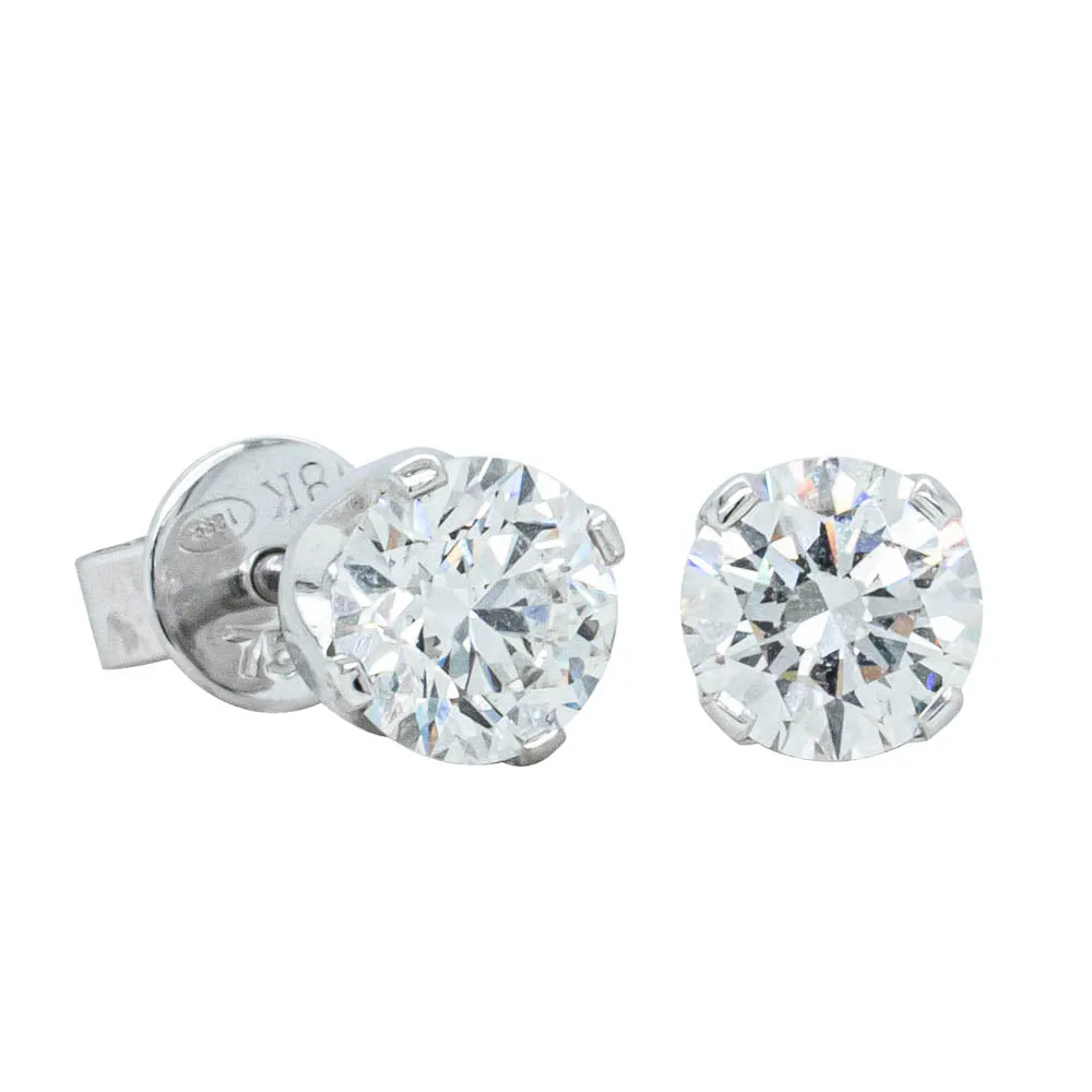 Deja Vu 17ct White Gold 1.07ct Diamond Stud Earrings