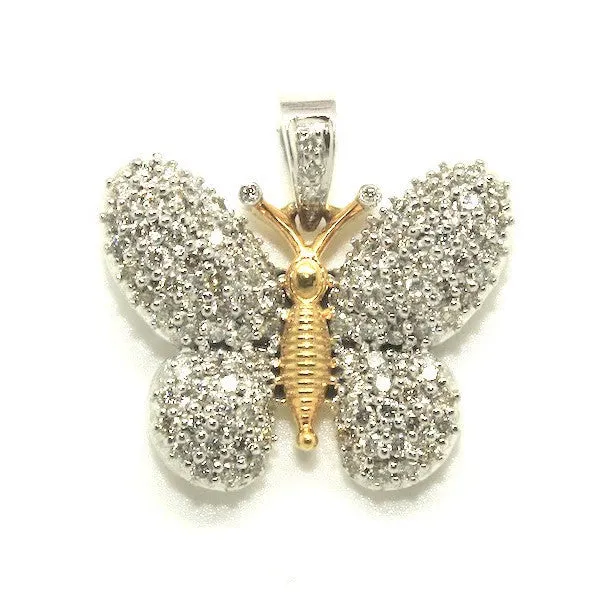 Diamond Butterfly Pendant Ad No.0873