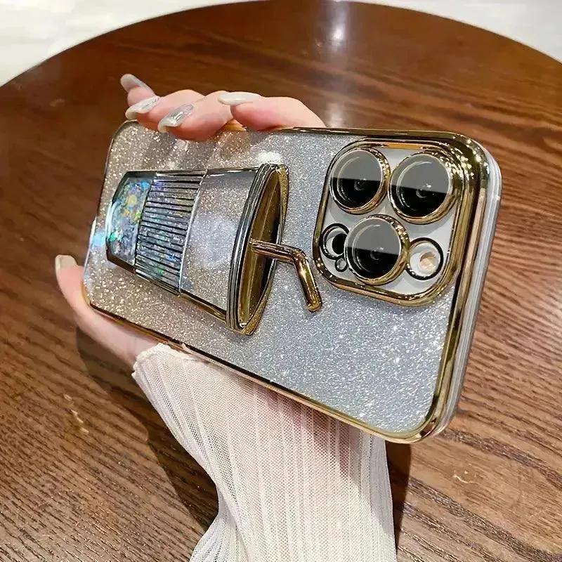 Diamond Glass Glitter Case (For iPhones)