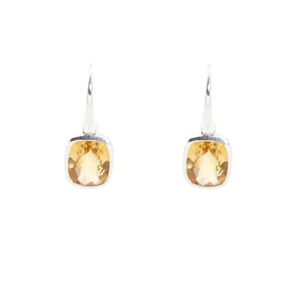 Earrings - Dangle Citrine Sterling Silver